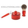 DE Safety Razor handmade with Orange Pakkawood handle Shaving Set